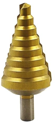 NnYuaUil 10-45 mm Stufenbohrer mit Kegelnut for Metall und Holz