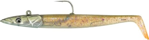 Savage Gear Sandeel V2 Meeresköder, Gummi, Neue Farbvarianten, mit Glasrassel-Effekt und Pro Peg System, Big Game 27,5 cm – 275 g