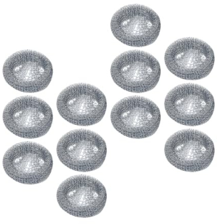 AMUSLESUR 12pcs Washing Machine Lint Traps Drain Hose Filters Made of 304 Stainless Steel with Ties Easy Installation Versatile Accessory for Washing Machine Hose