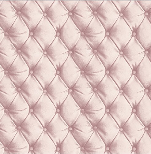 Arthouse Blush Pink Wallpaper - Sumptuous & Glamorous Design Featuring a Faux Quilted Effect - Realistic Detailing & Shading with a Subtle Metallic Sheen Finish - Whole Room or Feature Wall 618103