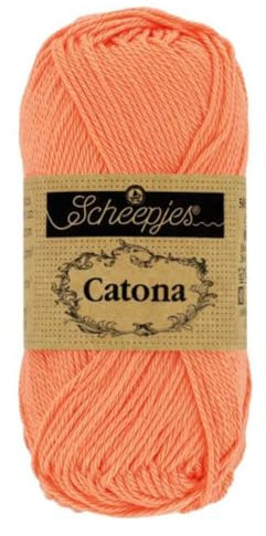 Scheepjes - Scheepjes Catona 410 Rich Coral Yarn - 1x50g