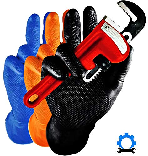FRANZ MENSCH Hygostar Nitrilhandschuh Power Grip schwarz M puderfrei, 270858