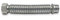 Raccordo flessibile per acqua in acciaio inox MF estensibile da 10 a 20cm circa (1/2 pollice)
