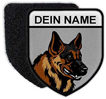 Copytec Patch Dein Schäferhund Name K9 DSH Deutscher Hund Rasse Männchen #34984