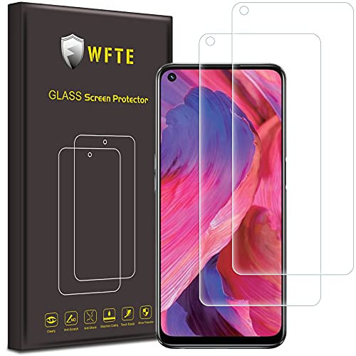 WFTE [2-Pack Protector de Pantalla para OPPO Realme 7 Pro/OPPO A53 5G/A52/A54/Realme 8 5G,9H Dureza,huellas dactilares libre,Sin Burbujas,Cristal Templado Realme 7 Pro/OPPO realme X7