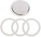 Sealing Rings for Espresso Makers, Aluminium Strainer Insert and Sealing Rings for Coffee Pots, Replacement Seal for Espresso Makers, EUROXANTY Household Items, Diameter 70 mm / 6 Cups