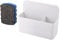 Zocipro Magnetic Pen Holder with Whiteboard Eraser, Adjustable Magnetic Dry Erase Marker Holder for Whiteboard, Fridge, Refrigerator, Office, Home, School (White)