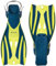 AQUALUNG Unisex – Erwachsene Fizz Flosse, Petrol Yellow, L/XL