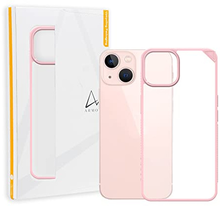 Armor Signature Case for iPhone 13 mini (Blossom Pink with Orange Tape)