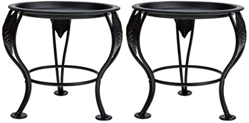 Artibetter 2 Pz Portafiori Treppiede in Ferro Battuto Sgabello da Fioriera Fioriere Sospese Supporto per Vasi per Piante Porta Piante in Vaso in Metallo Piante Grasse Ferro da Stiro