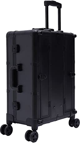 Kosmetikkoffer Trolley Schminkkoffer Make-up Koffer Beauty Case mit 4 Rollen & Beleuchtung & Spiegel, Profi-Schminkstation