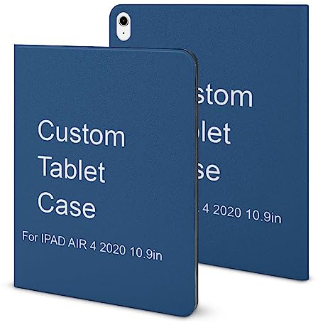Naispanda personalisiert Hülle für iPad 2020 AIR 4 10,9 Zoll mit Foto Text Bild Logo personalisierte Tablet Abdeckung individuelle schlanke leichte Schutzhülle mit Stifthalter