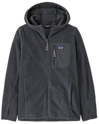 Patagonia Unisex Kinder K's R1 Air Full-Zip Hoody Sweatshirt, blau (Smolder Blue), 14 años