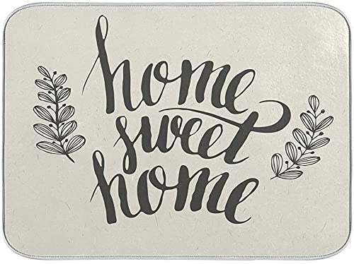 Absorbente Acolchado 40X60cm, Dulce Hogar Felpudo Entrada Suave Alfombra De Piso Lavable Alfombra Entrada para Cocina Entrada Terraza