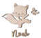 Personalisiertes Türschild Kinderzimmer mit Name – Fuchs – Holz Namensschild - Personalisierte Baby Zimmer Dekoration - Namensschild Kinderzimmertür & Holzbuchstaben Kinderzimmertür (Fuchs)