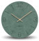 Cander Berlin MNU 2630 U Wanduhr lautlos ohne Tickgeräusche 30 cm analog Wohnzimmer modern Vintage grün Holz-Zeiger