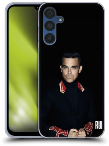 Head Case Designs Offizielle Robbie Williams Portrait Kalendar Soft Gel Handyhülle Hülle kompatibel mit Samsung Galaxy A15