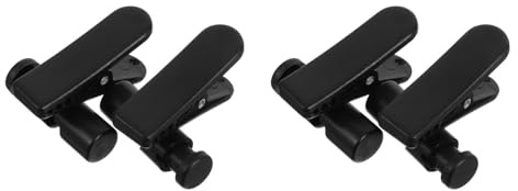 UPKOCH 4Er Set Drehbarer Kopfhörerkabelclip Schwarz Kabelhalter Mit 360° Drehung Für Headset Kabelmanagement Kabelklemme Zur Befestigung an Kleidung Für Mobile Geräte