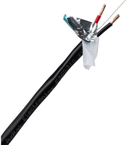 Audtek 100 ft. 14/2 AWG OFC Shielded Direct Burial Speaker & Lighting Wire UL/CL3 Rated Black