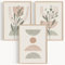 OHBIMBA® Sets Von 3 Poster & Kunstdrucke Zum Einrahmen - Zimmer Deko Und Wanddeko Wohnzimmer - Deko Wohnzimmer und Bilder Schlafzimmer - Abstrakt Boho Deko - 30x40 cm - Ohne Bilderrahmen