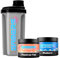 GAMERS ONLY Vitamin Pulver Set [Zero Zucker] inkl. Shaker | Hyper Peach Ice Tea & Blue Nitro Blueberry | 12 Vitamine & Aminosäuren | Vitamin B6, B12 & C, D,E | 40 Portionen