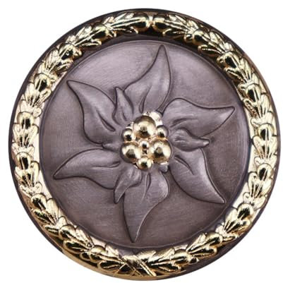 Deutsche Armee Brosche WW II Deutschland Edelweiss Abzeichen WW2 Deutschland Anstecknadel Metall Brosche Militär Armee Brosche Blumen Broschen Abzeichen für Hüte Jacken Accessoires