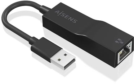 Aisens - Conversor Usb 3.0 A Ethernet Gigabit 10/100/1000 Mbps. Negro.