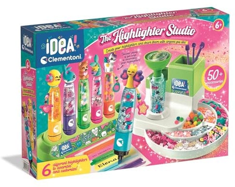Clementoni-Highlighter Lab, Laboratorio de Subrayadores, Juguete Niños, Fabricado en Italia, Multicolor, 6 x 41,8 x 27,8 cm (18860)