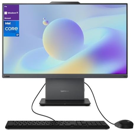 Lenovo ThinkCentre All-in-One Desktop Computer, 23.8 Inch MicroEdge FHD Display, Intel i7-13620H 13th Generation, 32GB DDR5 SODIMM, 2TB SSD, Webcam, HDMI, RJ-45