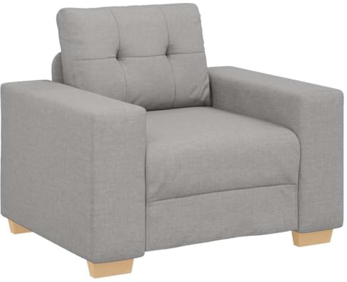 vidaXL Sofa-Sessel Wolkengrau 60 cm Stoff