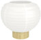 EGLO Nachttischlampe Summerhill, Tischlampe im Japan-Stil, Zimmer Deko Schlafzimmer aus Holz in Braun und Papier in Weiß, FSC-zertifiziert, E27 Fassung, Ø 40 cm