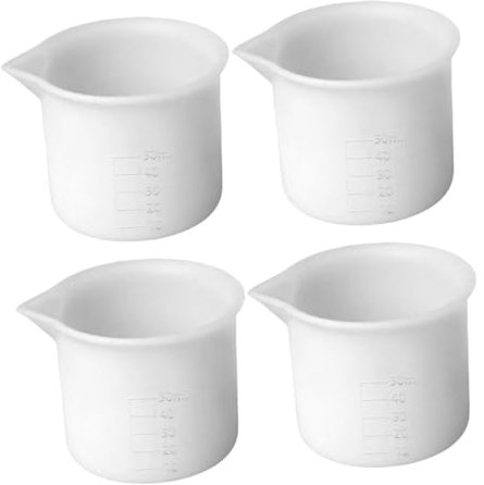 CHICAMPERA 4stücke Silikon-messbecher Mit Wiederverwendbare Gießbecher Für Epoxidharz Präzise Messungen Für Diy-projekte Und Laboranwendungen