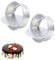 Baking Sets Cake Tin Set of 2 Aluminum Deep Pan Removable Bottom Non-Stick Tins 10 cm Bakeware Moulds for Wedding Birthday Anniversary (6 inch)