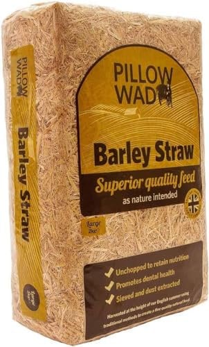SuperGift.com Natural Pet Bedding Mix, Wood Shavings, Straw and Hay, Nest Material (Barley Straw Large 2kg)