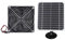 Fockety Solarbetriebener Ventilator, 6,5 Zoll Solarpanel-betriebener Ventilator, 50 W, 12 V, Monokristallines Silizium-Solarpanel-Ventilator-Kit, Solar-Entlüftungsventilator für
