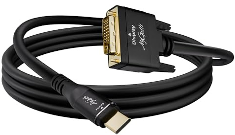 Mygatti USB C auf DVI Kabel 3m, USB Typ C Stecker zu DVI Stecker Adapterkabel，4K@30Hz kompatibel mit iPhone 17/16/15 Series, MacBook Pro/Air, iPad Pro, iMac, Galaxy S24, XPS, Surface Book usw.