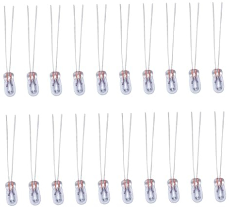 AZIDWERYQ Lot de 20 ampoules miniatures 12 V 30 mA, ampoules halogènes à filament incandescent T3 pour tableau de bord automatique, lustres, four halogène 2 broches