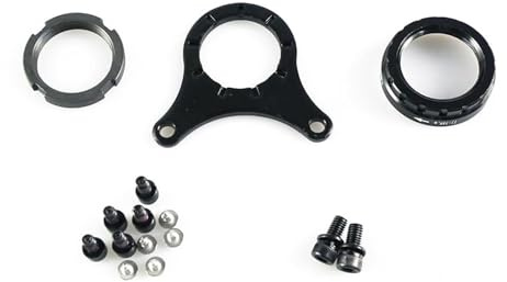 BAFANG Bottom Bracket Mounting Kit for BBS01 BBS02 Mid Drive Motor Kit | BAFANG Bottom Bracket Mounting Kit Complete with Sprocket Nuts Mounting Brackets Screws Nuts and Washers