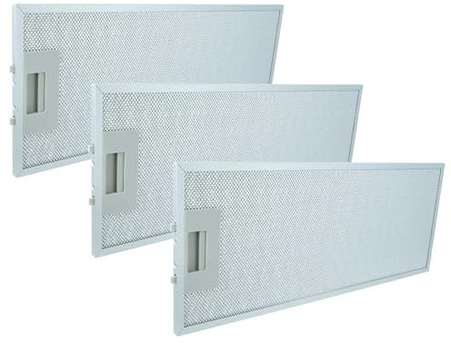vhbw 3x Filter Metallfettfilter kompatibel mit Siemens LI23030/08 | LI23030/09, LI23030/06, LI23030/07, LI23030CH Dunstabzugshaube, Metall