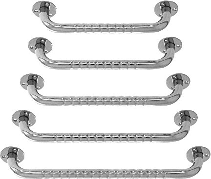 Behrend Edelstahl Haltegriff Duschgriff Badewannengriff Haltstange, strukturiert, 60 cm