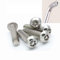 Lot de 4 vis de sécurité M8 x 25 mm en acier inoxydable avec tête de bouton, vis Torx + clé à molette