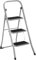 Ribelli Trittleiter 3 Stufen Leiter Klapptritt Klappleiter Klapptreppe Tritt Haushaltstritt Stehleiter Sprossenleiter klappbar faltbar bis 150 kg (3 Stufen, Silber/schwarz)