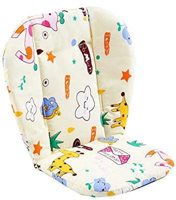 Twoworld Hochstuhl-Polster, große Größe, Baby-Kinderwagen/Auto/Hochstuhl-Sitzkissen, Schutzbezug, atmungsaktiv (Tier)