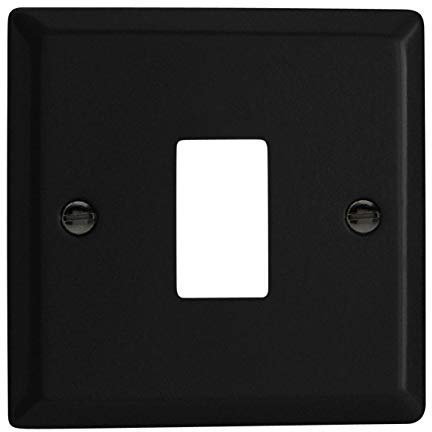 Varilight Single PowerGrid Plate Kit - Urban/Vogue Matt Black