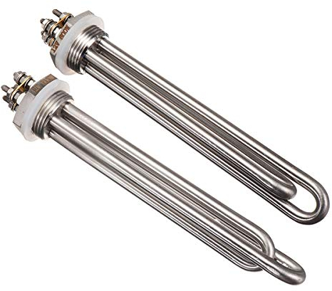 TuToy 12V 600W Water Heating Element Boiler 1 Inch Bsp Npt Flange Immersion Heater - Bsp