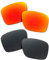 SOODASE pour Oakley Holbrook XL des Lunettes de Soleil Rouge/Noir 2 Paires Verres de Remplacement polarisés