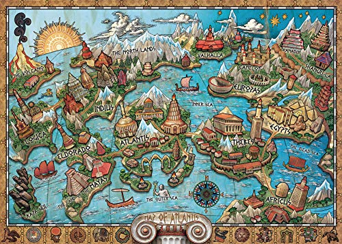Ravensburger Puzzle 16728 - Geheimnisvolles Atlantis - 1000 Teile Puzzle für Erwachsene und Kinder ab 14 Jahren