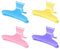 Beaupretty 12Pcs Farfalla Morsetti Plastica Artigli Della Farfalla Colorato Strumento di Parrucchiere per Salone di Casa (Colore Casuale)