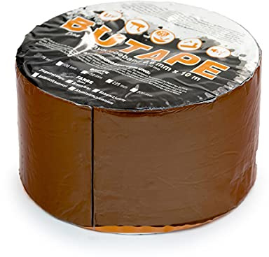 DQ-PP Dachdeckerband 300mm – 4 Rollen (40 Meter) – Farbe Ziegelrot – Abdichtband – Reparaturband – selbstklebendes – Dachband – Deckerband – Band – Dachreparaturband