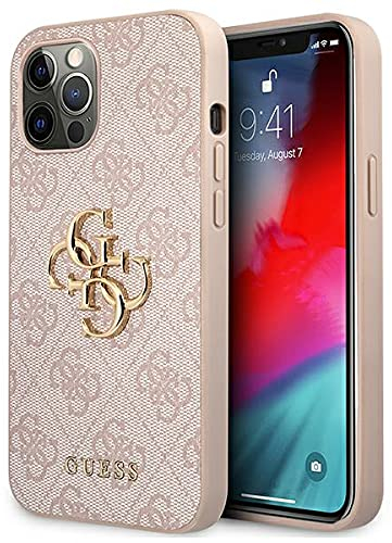 Guess Hülle für iPhone 12 Pro Max 6,7 rosa GUHCP12L4GMGPI 4G Big Metal Logo